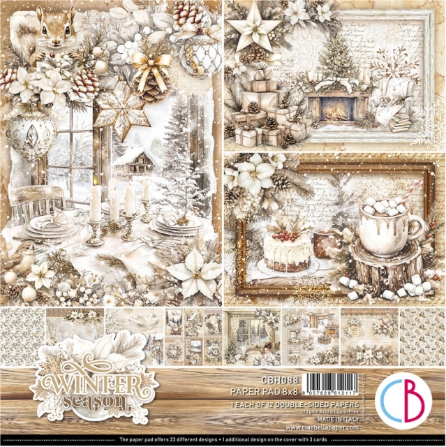 Ciao Bella Paper 8 x 8 Inch Pad Winter Season