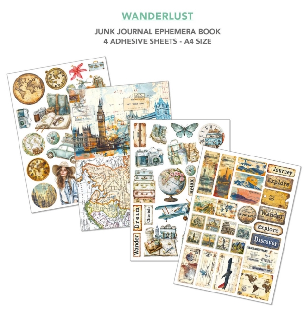 Ciao Bella Paper Junk Journal and Ephemera Book A4 Wanderlust