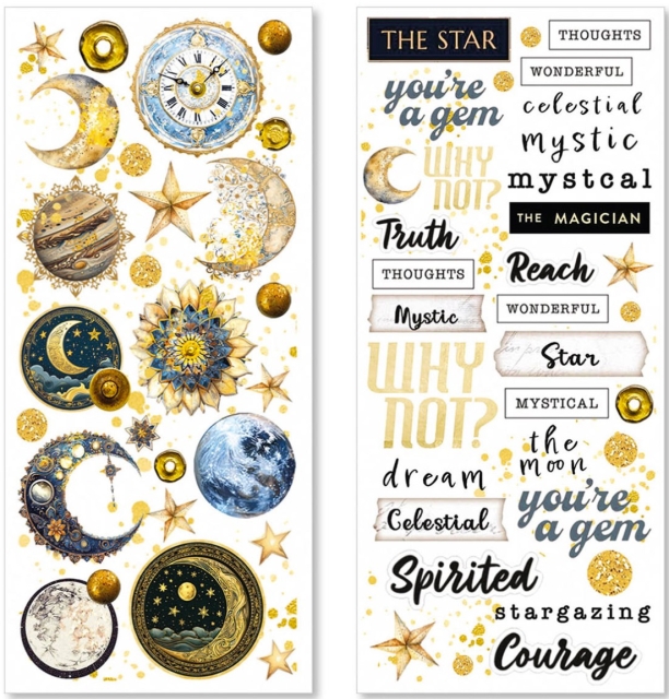 Ciao Bella Paper Art Stickers Celestial