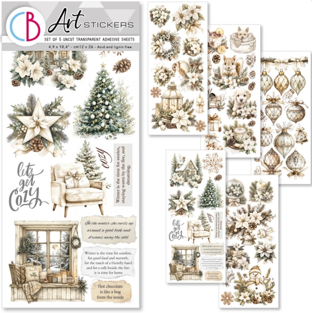 Ciao Bella Paper Art Stickers Winter Season