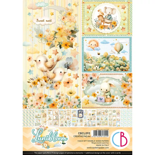 Ciao Bella Paper Creative Pad A4 Lunibloom