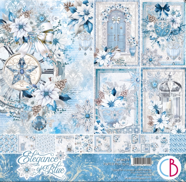 Ciao Bella Paper 12 x 12 Inch Paper Pad Elegance of Blue