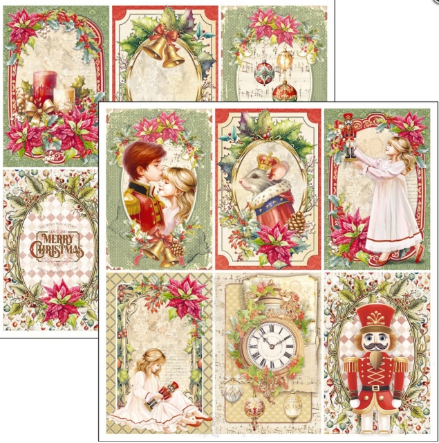Ciao Bella Paper 12 x 12 Inch Paper Pad The Nutcracker