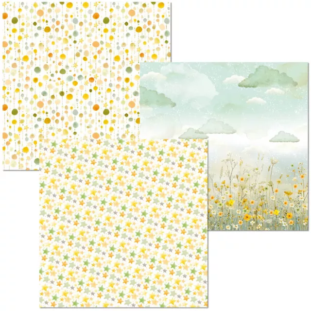 Ciao Bella Lunibloom 6 x 6 Inch Deluxe Paper Pearl & Vellum Dual Pack Mixed