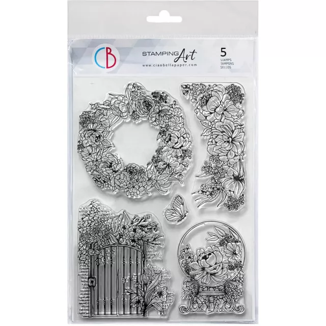 Ciao Bella Paper Clear Stamp Set 6 x 8 Inch Artemis The Secret Garden