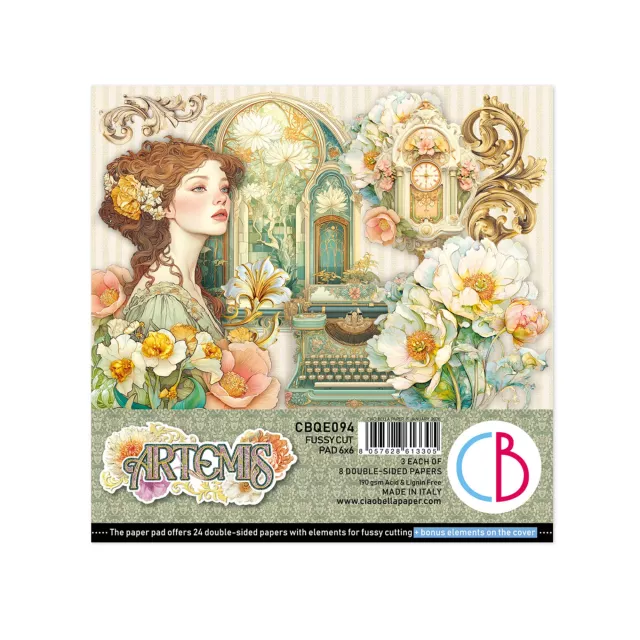 Ciao Bella Paper 6 x 6 Inch Fussy Cut Pad Artemis