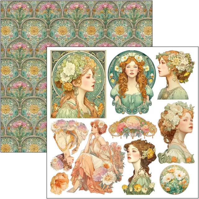 Ciao Bella Paper 6 x 6 Inch Fussy Cut Pad Artemis
