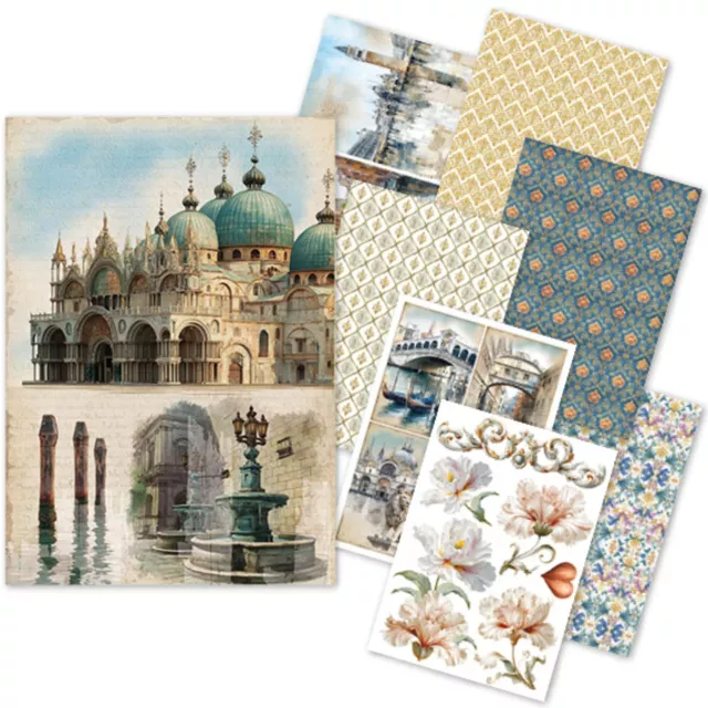 Ciao Bella Paper Rice Paper Reispapier A5 Mixed A Walk in Venice