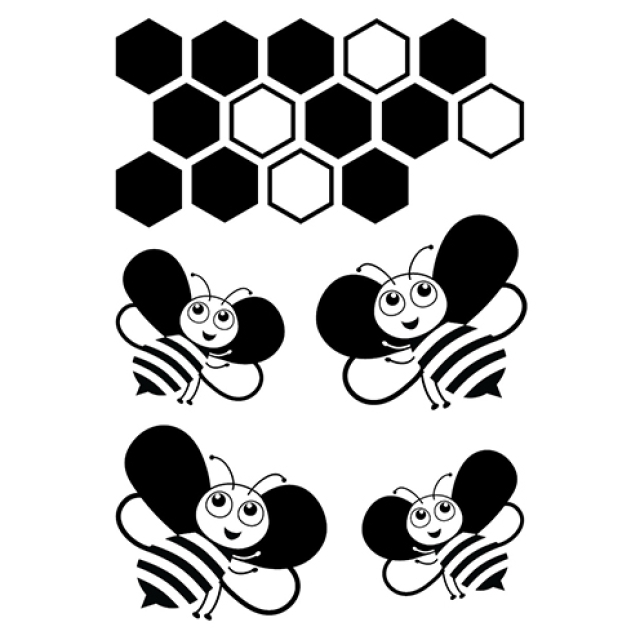 Stempel Clear Transparentstempel Bienen 2