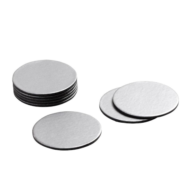 Caspari Untersetzer / Coaster rund Silver Luster