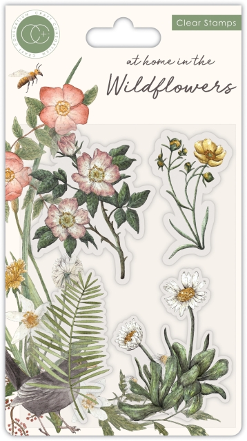 Craft Consortium Clear Stamp At Home in the Wildflowers Flora