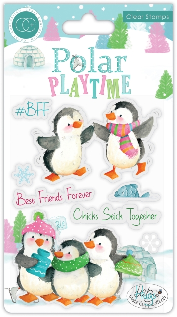 Craft Consortium BFF Clear Stamp Transparenter Stempel Polar Playtime
