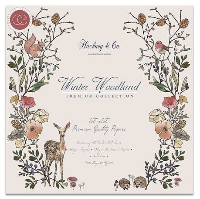 Craft Consortium Winter Woodland Paper Pad 12 x 12 inch