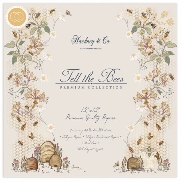 Craft Consortium Tell the Bees Paper Pad 12 x 12 inch