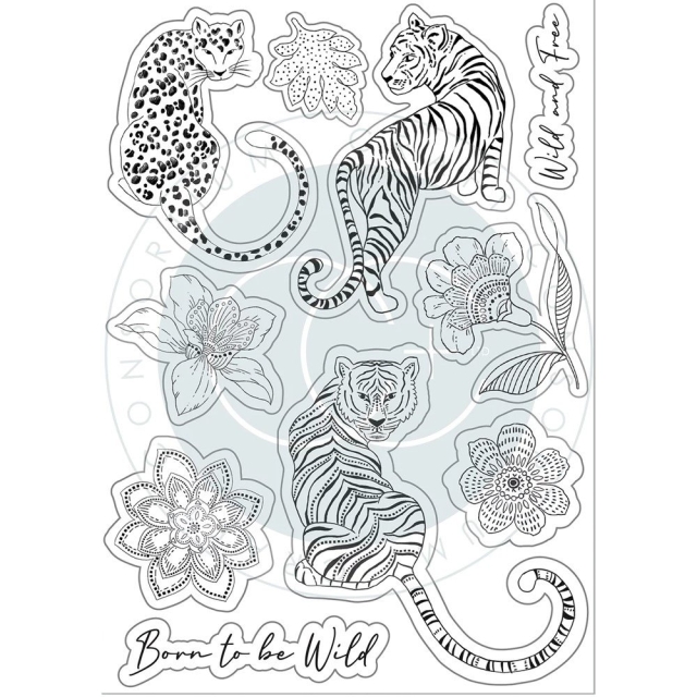 Craft Consortium Clear Stamp Transparenter Stempel Enchanted Jungle