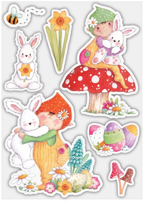 Craft Consortium Clear Stamp Transparente Stempel Let Spring Begin Bunny