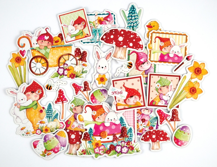Craft Consortium Chipboard Ephemera Let Spring Begin