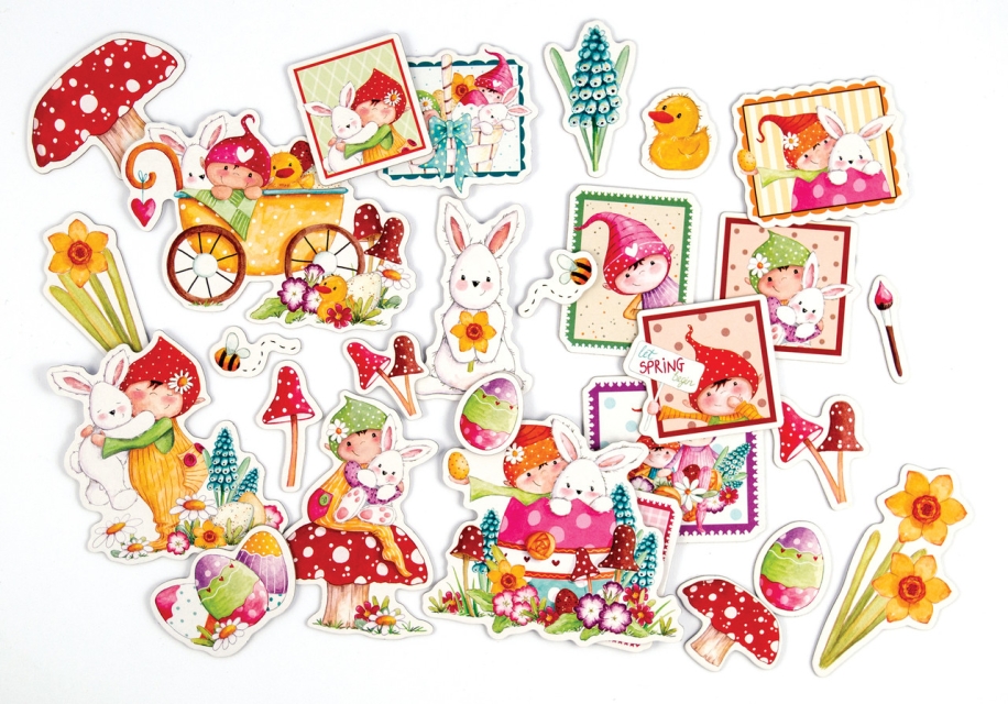 Craft Consortium Chipboard Ephemera Let Spring Begin