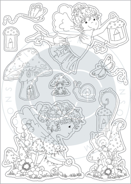 Craft Consortium Clear Stamps Fairy Wishes Friends