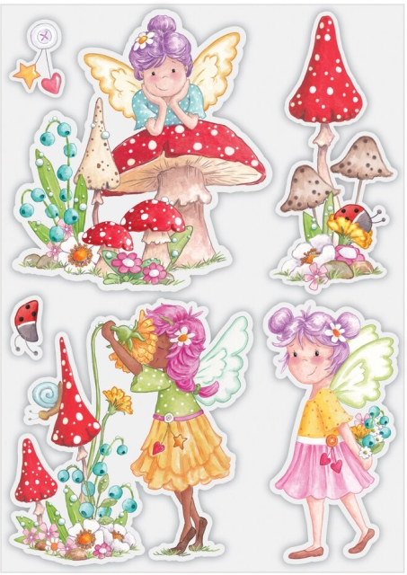 Craft Consortium Clear Stamps Fairy Wishes Flowers