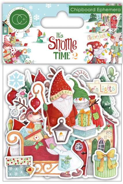Craft Consortium Chipboard Ephemera It's Snow Time 2