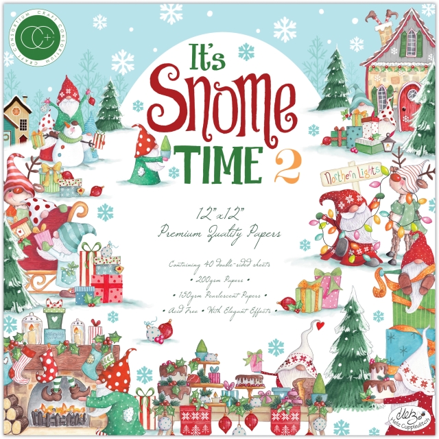 Craft Consortium 12 x 12 Inch Paper Pad It's Snow Time