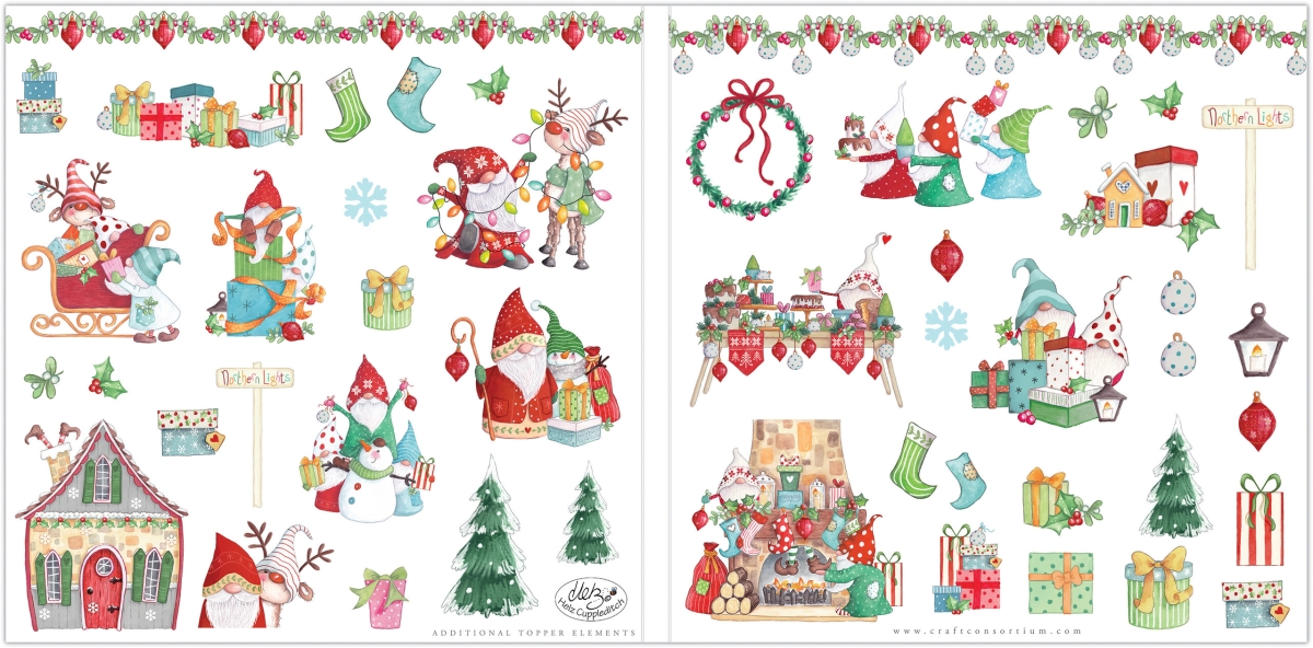 Craft Consortium 12 x 12 Inch Paper Pad It's Snow Time