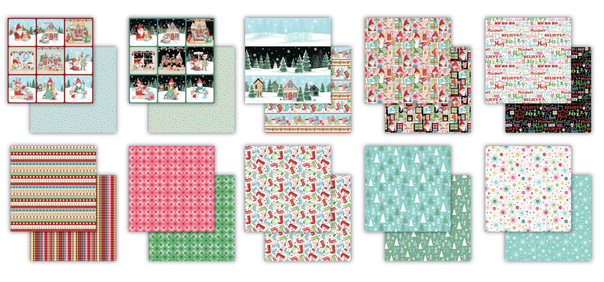 Craft Consortium 12 x 12 Inch Paper Pad It's Snow Time
