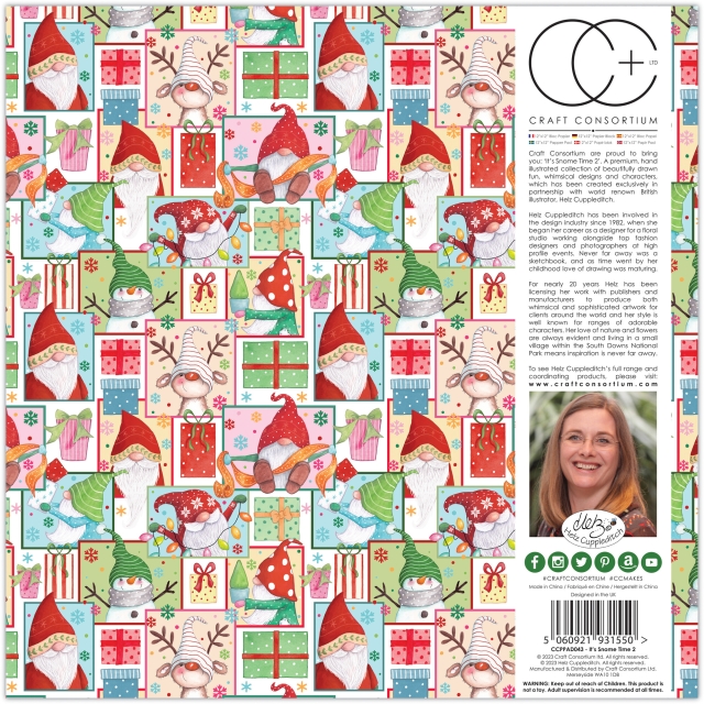 Craft Consortium 12 x 12 Inch Paper Pad It's Snow Time