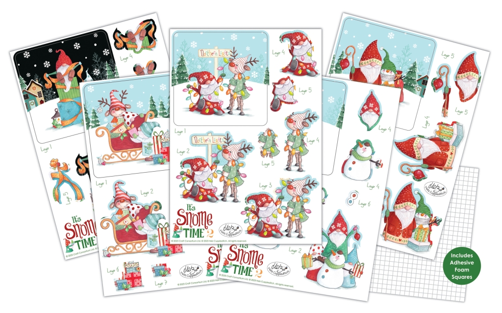 Craft Consortium It's Snow Time 3D Decoupage Set