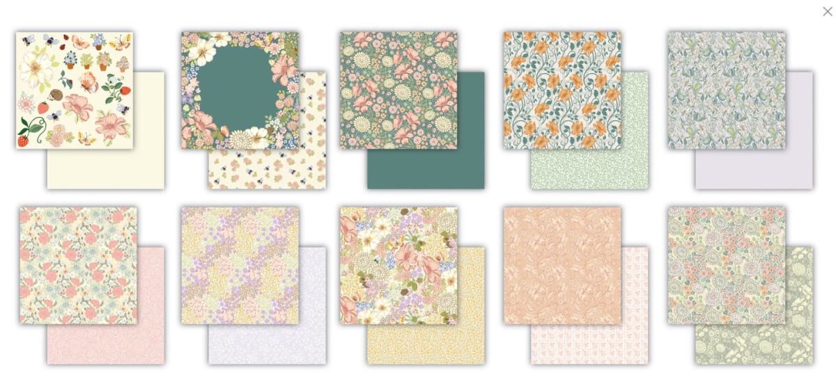 Craft Consortium 6 x 6 Inch Paper Pad Spring Gardens