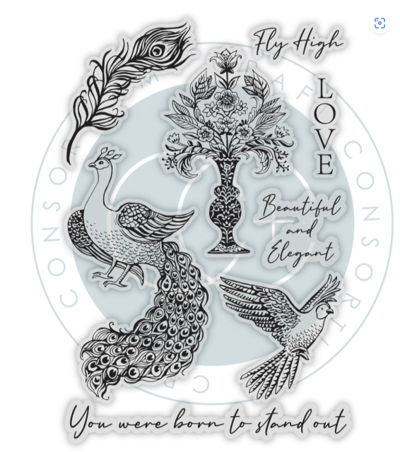 Craft Consortium Clear Stamps Palace Garden Fly