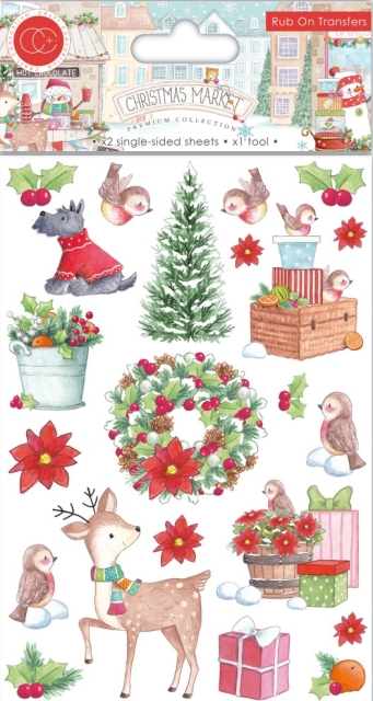 Craft Consortium Rub-Ons Christmas Market