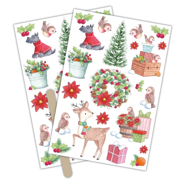 Craft Consortium Rub-Ons Christmas Market