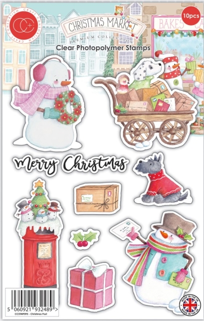 Craft Consortium Clear Stamps Transparente Stempel Christmas Market Christmas Post