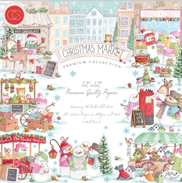Craft Consortium 12 x 12 Inch Paper Pad Christmas Market