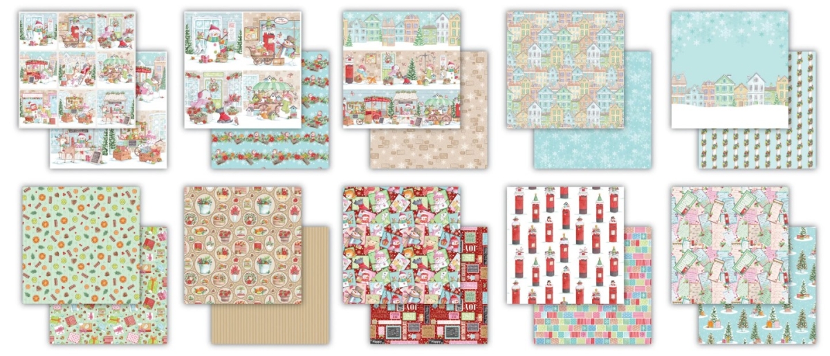 Craft Consortium 12 x 12 Inch Paper Pad Christmas Market