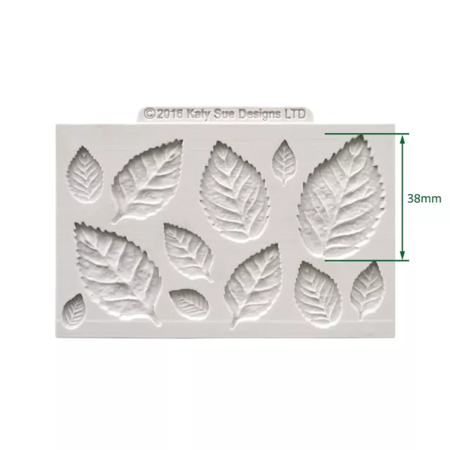 Katy Sue Designs Cosmic Shimmer Silicon Mould Rose Leaves