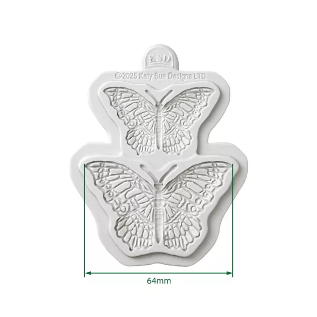 Katy Sue Designs Cosmic Shimmer Silicon Mould Delicate Detail Butterfly