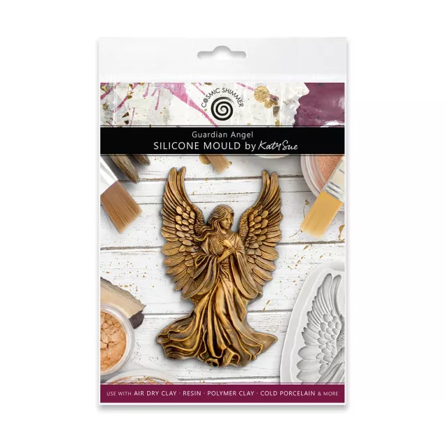 Katy Sue Designs Cosmic Shimmer Silicon Mould Guardian Angel