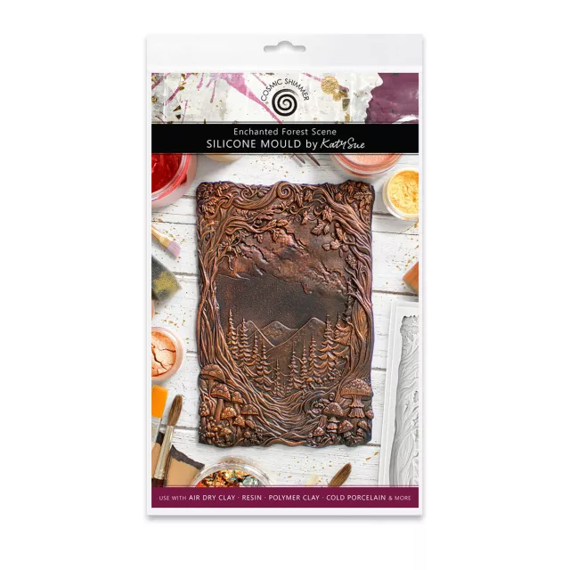 Katy Sue Designs Cosmic Shimmer Silicone Mould Enchanted Forest