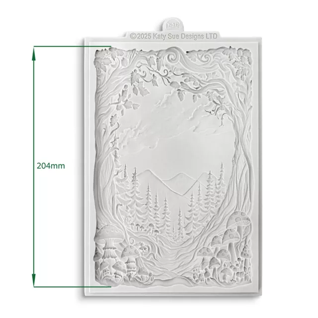 Katy Sue Designs Cosmic Shimmer Silicone Mould Enchanted Forest