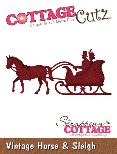 Cottage Cutz Die Stanzschablone Vintage Horse & Sleigh