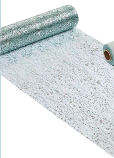 Creapop Glimmer Crackle 29 cm breit pro Meter eukalyptus