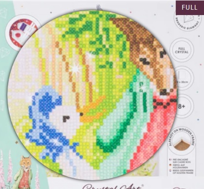 Craft Buddy CAK-PBRT30M Framed Crystal Art Holzrahmen Jemima Puddle Duck and Mr. Fox