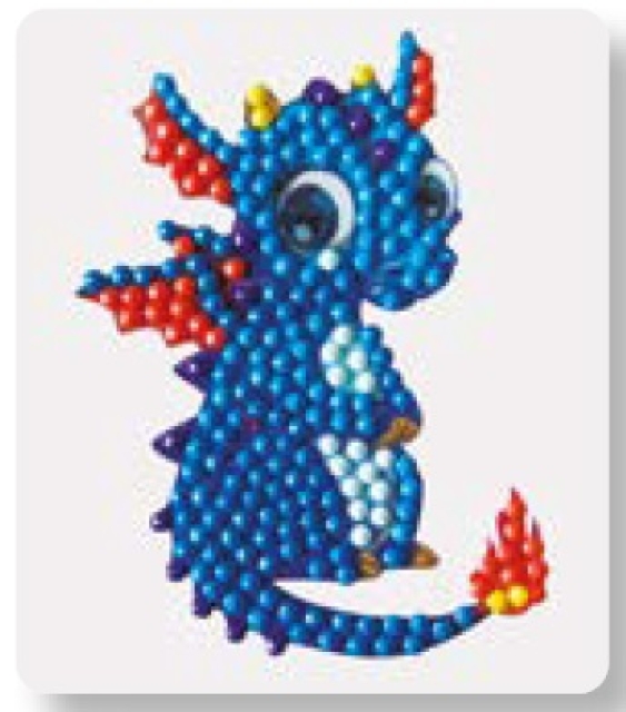 Craft Buddy CAMK-64 Crystal Motif Kit Kristallkunst Sticker Cute Dinosaur