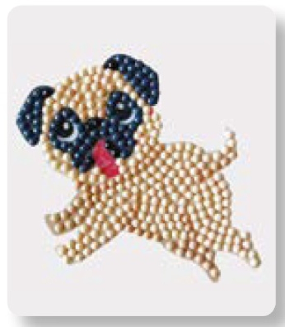 Craft Buddy CAMK-66 Crystal Motif Kit Kristallkunst Sticker Playful Pup