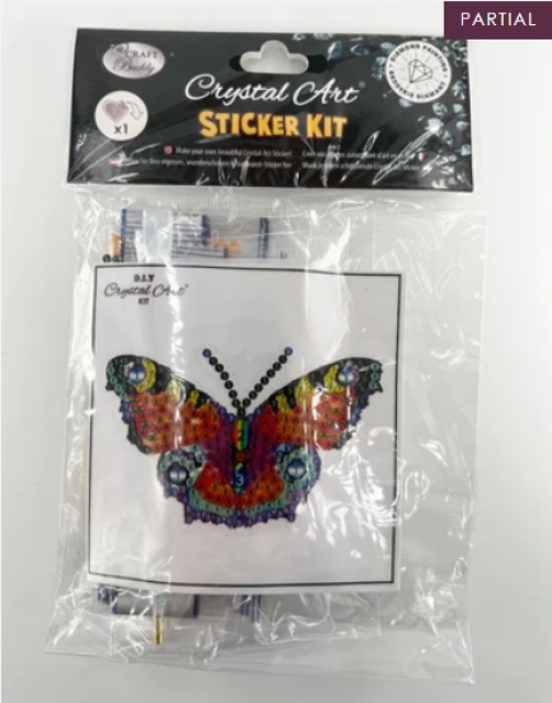 Craft Buddy CAMK-63 Crystal Motif Kit Kristallkunst Sticker Beautiful Butterfly