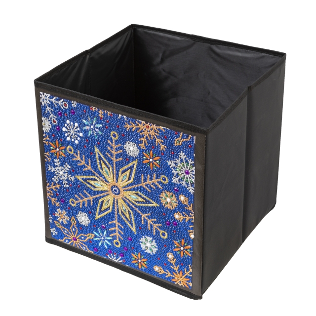 Craft Buddy CA-FSBKT9 Crystal Art Folding Storage Cube Snowflake Burst