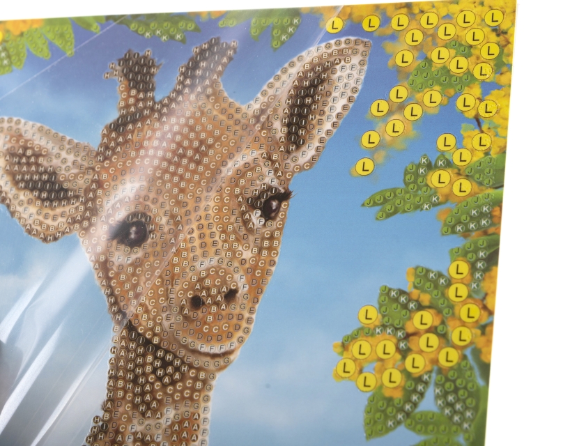 Craft Buddy CCK-A119 Crystal Art Card 18 x 18 cm Baby Giraffe